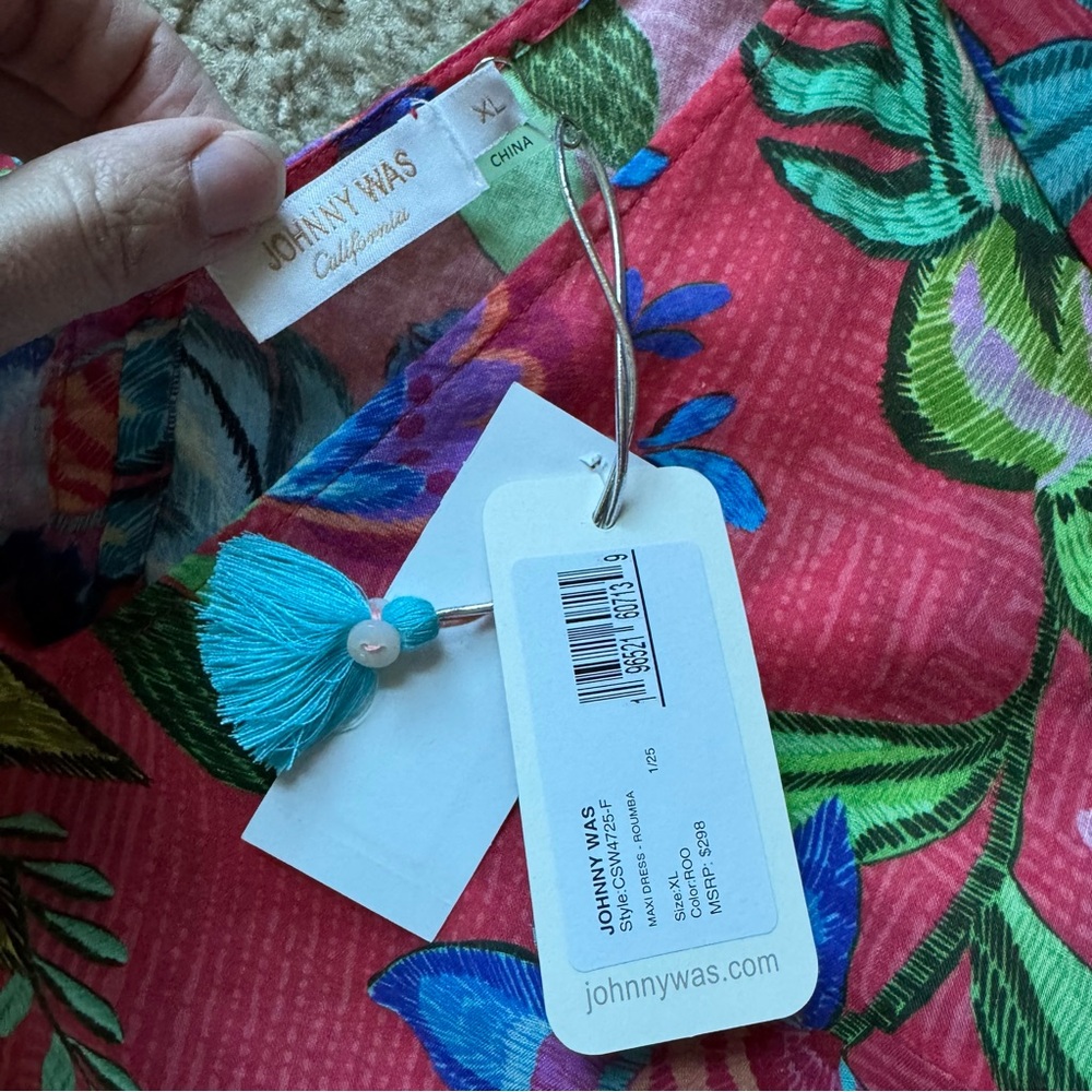 Johnny Was Rumba Maxi Dress Sz XL Patchwork Vacation NWT - Picture 14 of 15